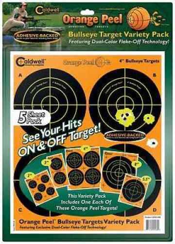 Caldwell 4" Bullseye 10/Pk Orange Peel Target